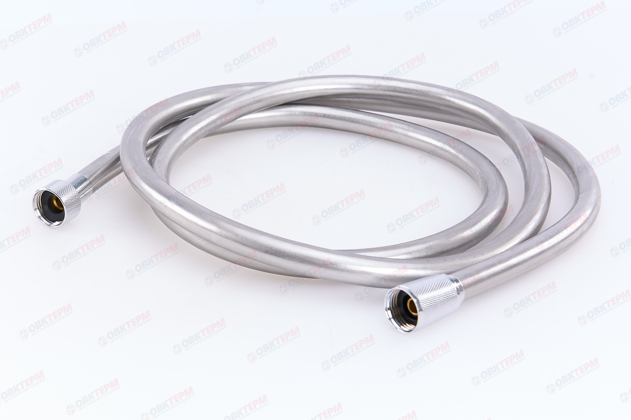 Шланг д/душа KOER KB-0803-200-01 силиконовый 200 см (Цвет хром) (30 шт/ящ) - Изображение №1