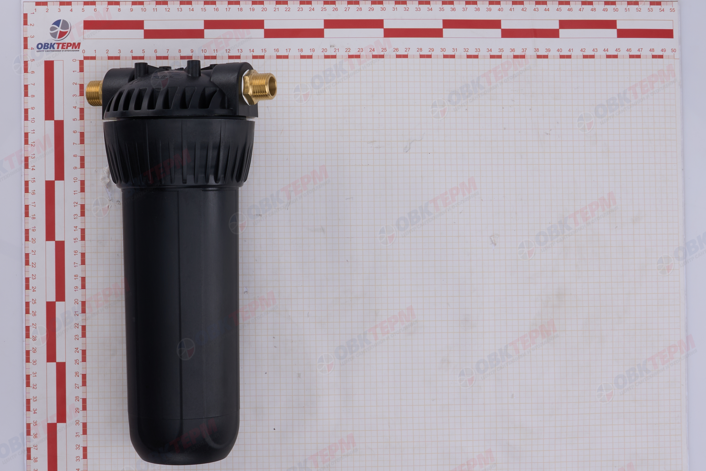 ГЕЙЗЕР  Колба    10"Slim Line  1/2" 1Г Мех (Горячая вода, с картриджем) - миниатюра №8