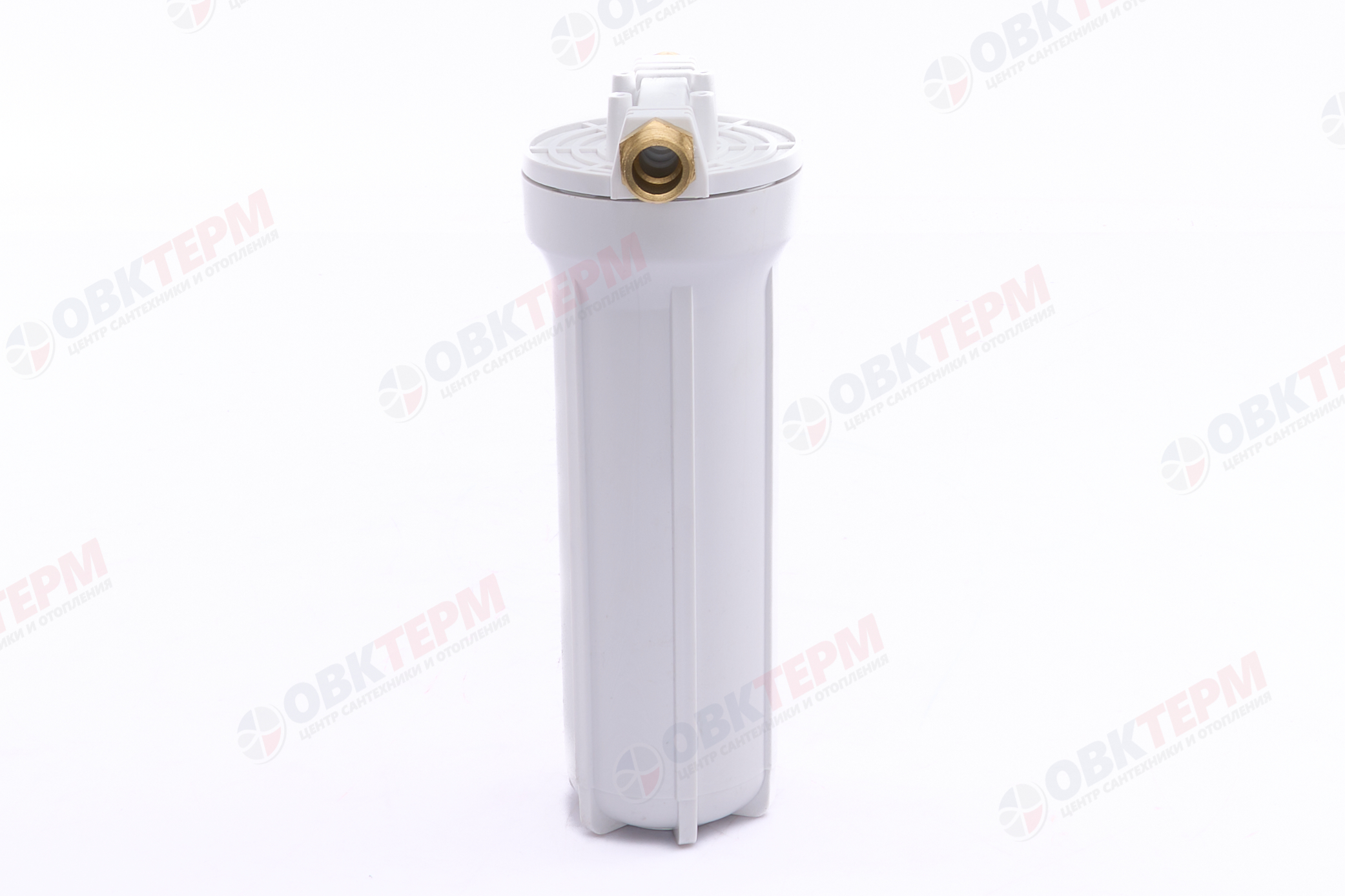 ГЕЙЗЕР  Колба    10"Slim Line  3/4" 1П  (Белый пластик, латунь резьб вставки, с картриджем) - миниатюра №7