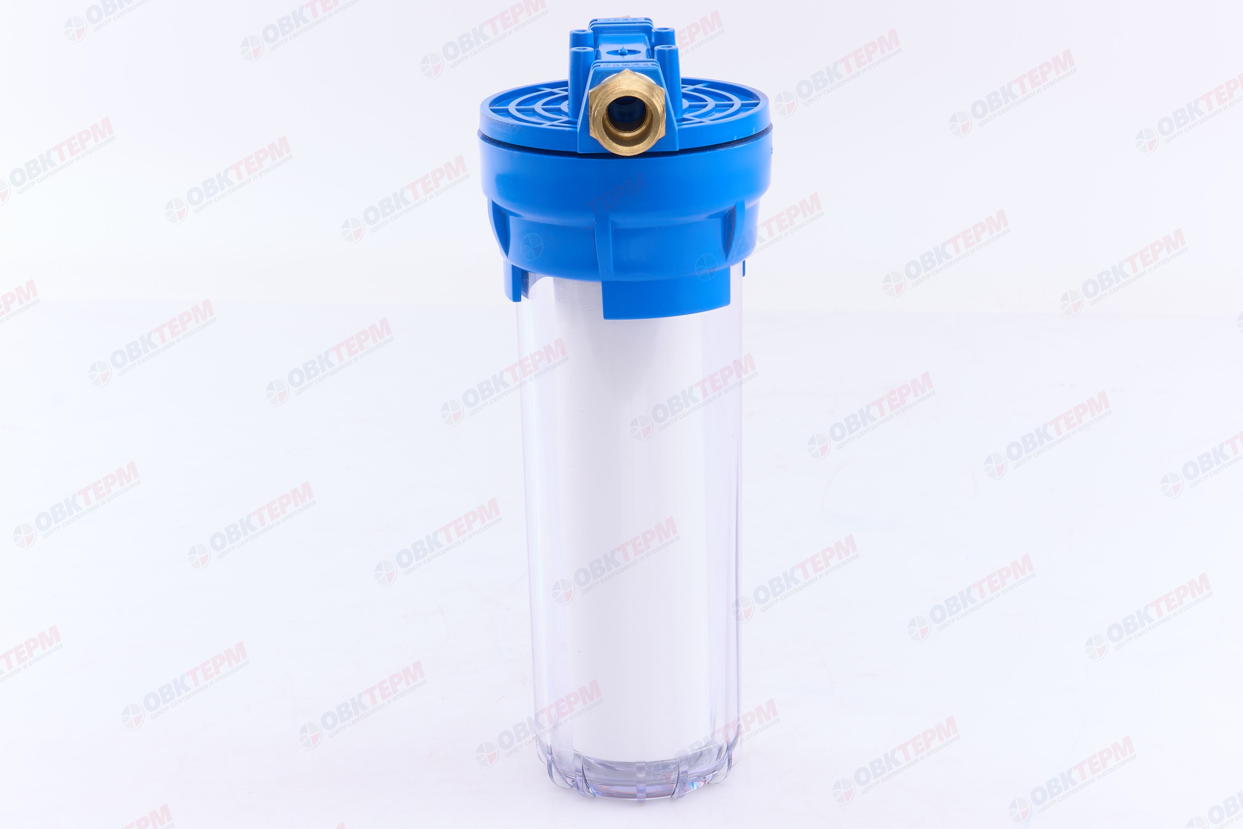 ГЕЙЗЕР  Колба    10"Slim Line  3/4" 1П Иней  (Прозрачный ПП стандарт, с картриджем) - миниатюра №6