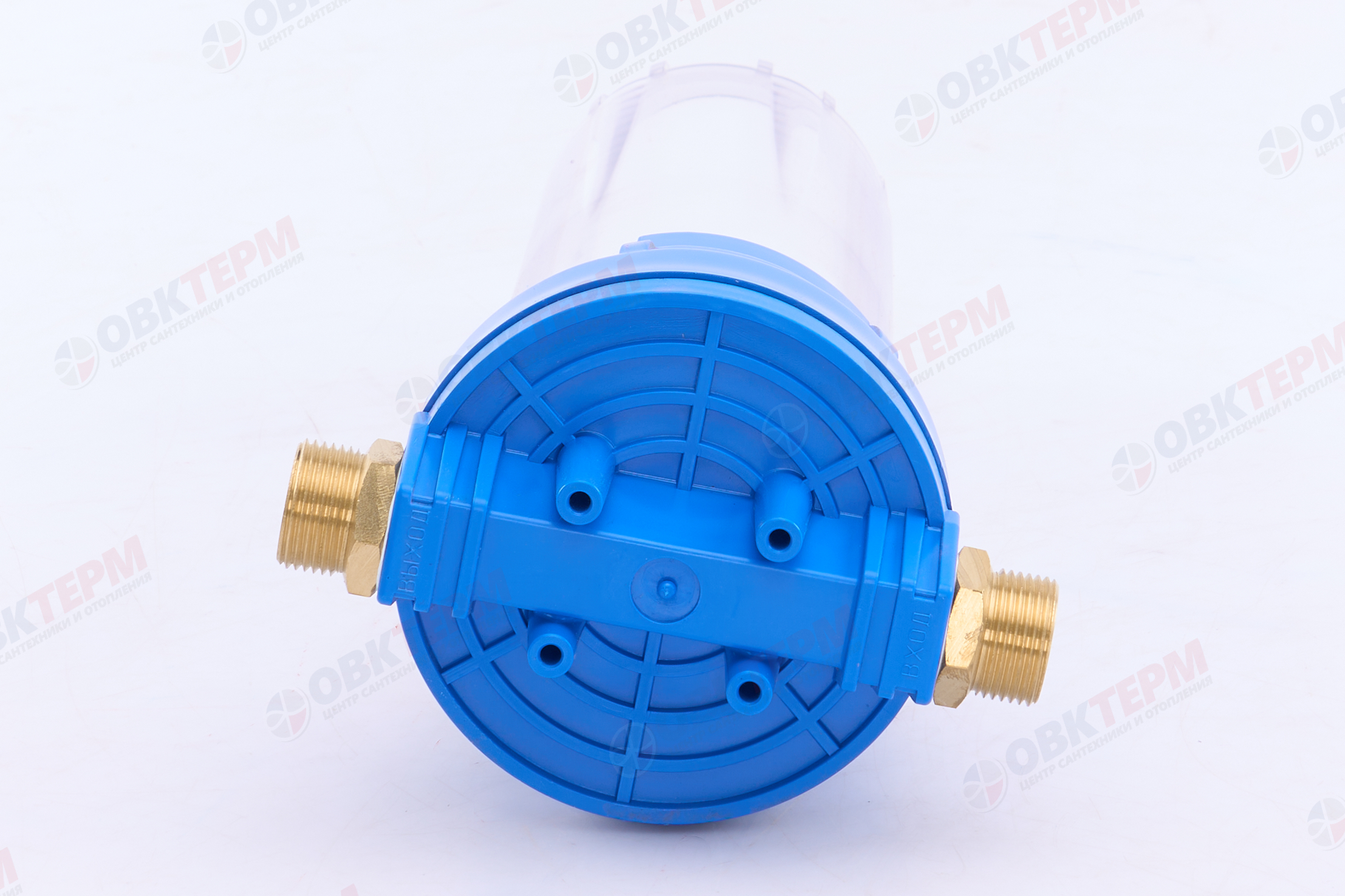 ГЕЙЗЕР  Колба    10"Slim Line  3/4" 1П Иней  (Прозрачный ПП стандарт, с картриджем) - миниатюра №8