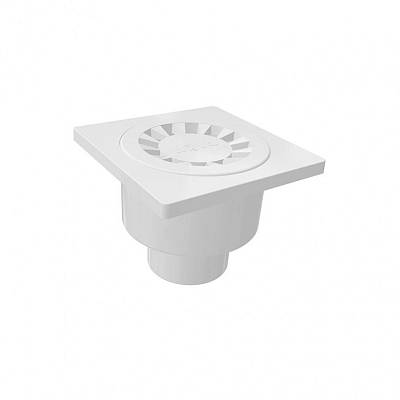 Трап 50 вертикальный 100*100  NOVA  пластик (5060),гидрозатвор (1шт/100упак) - изображение №1