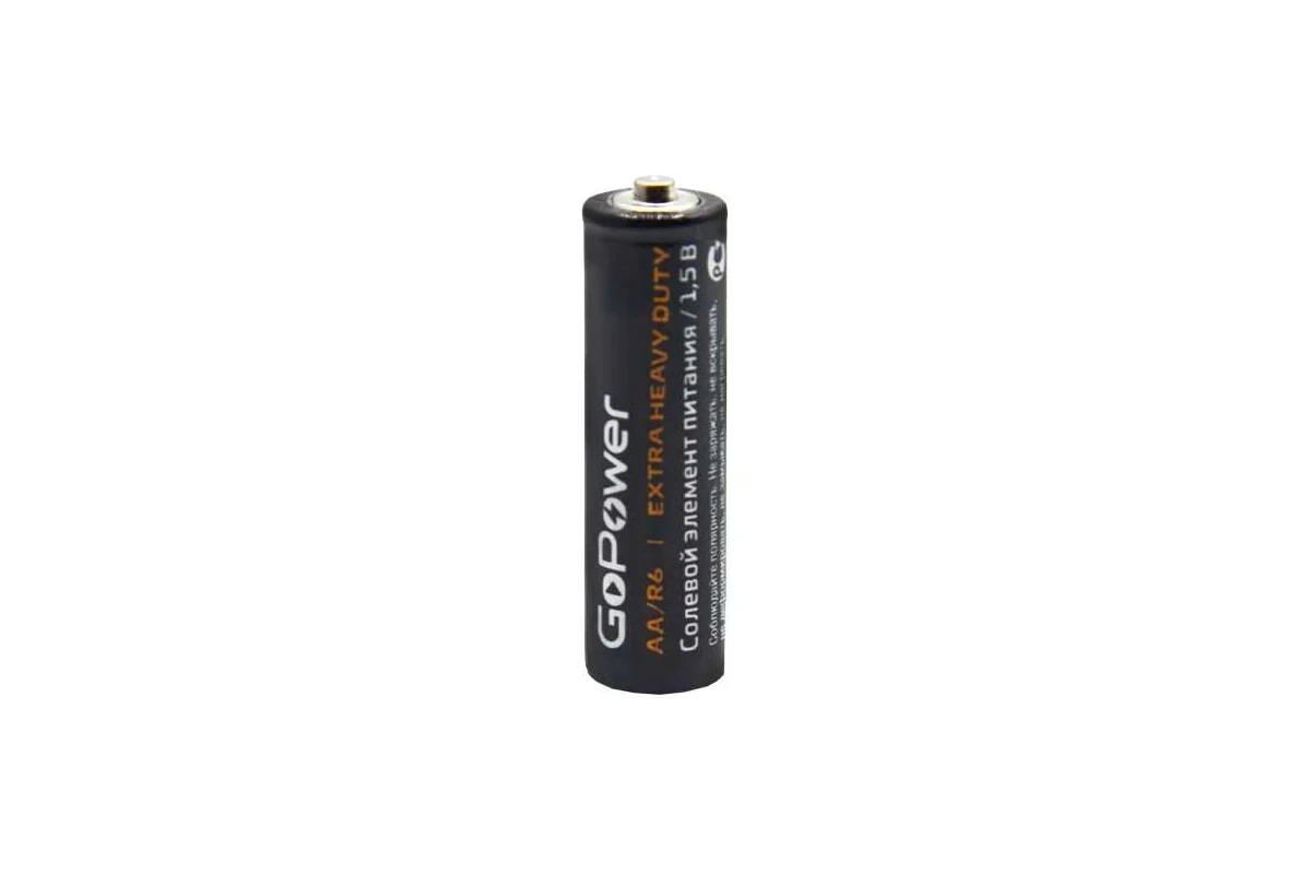 Батарейка GoPower R6 AA BL4 Heavy Duty 1.5V 4шт/уп - Изображение №3