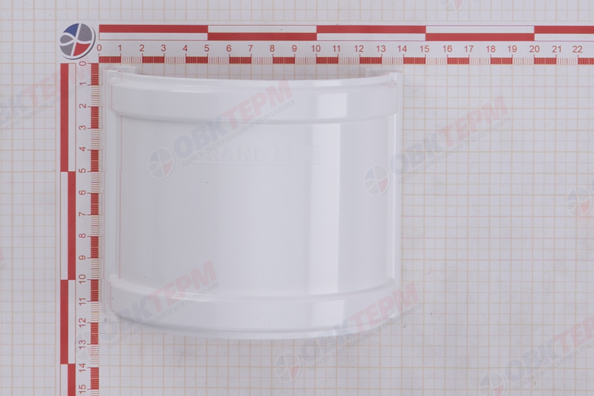 Соединитель желобов Дизайн 135 ПВХ Grand Line белый (RAL 9003) (уп. 39шт) - миниатюра №6