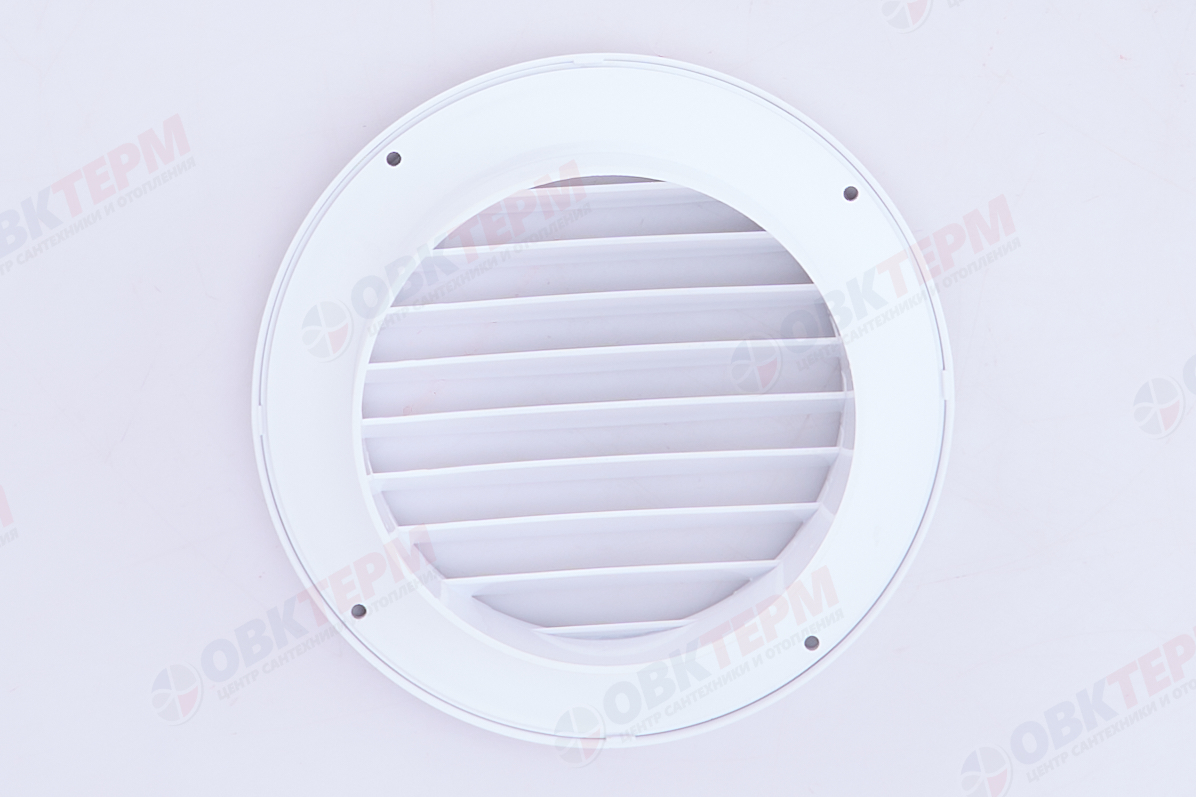 Решетка вентиляционная круглая ПКР d170, с фланцем d125 (50шт/уп) Эвент - миниатюра №7