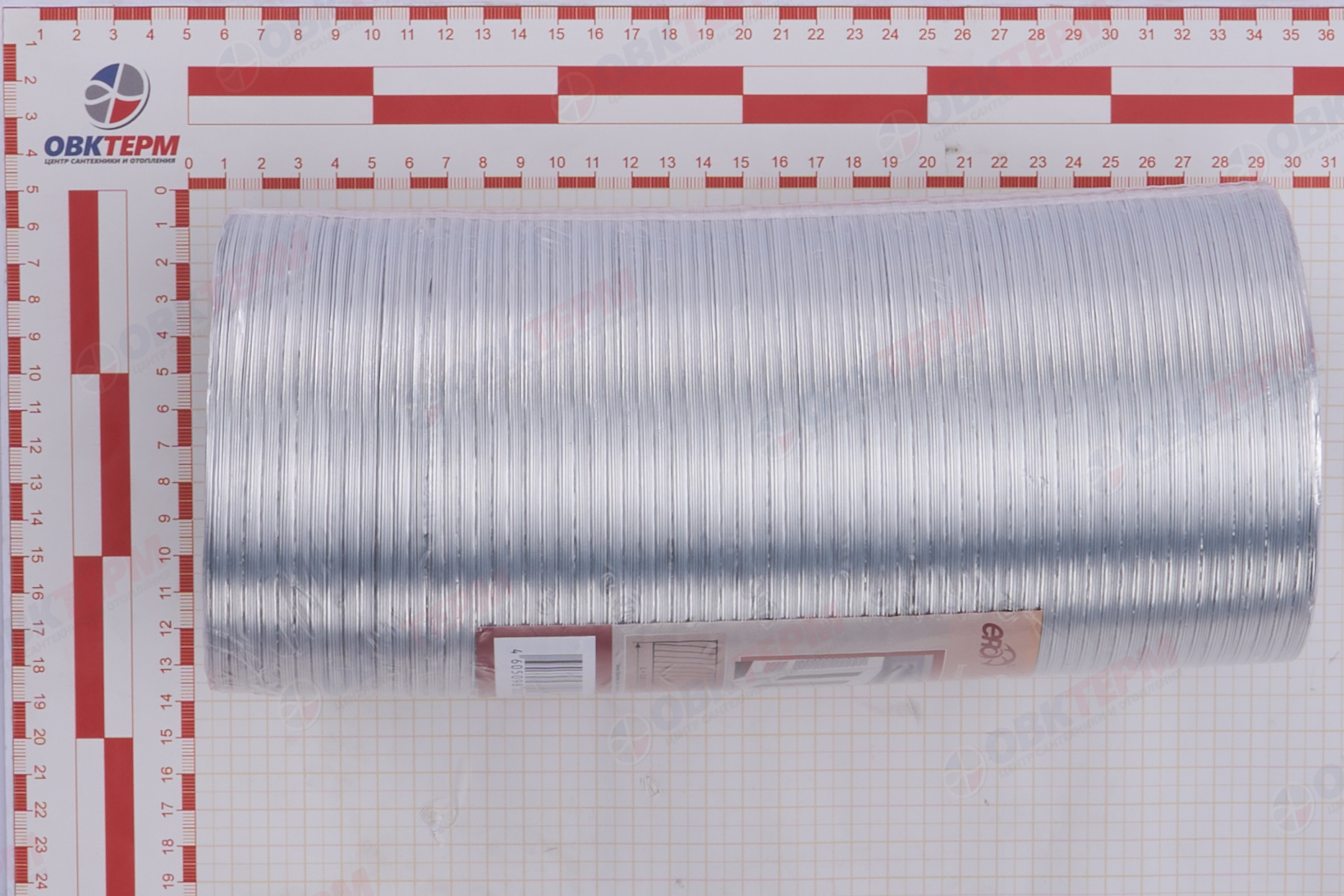 Воздуховод гофрированный алюминиевый d115  L3 м (14шт/уп) Эра - Изображение №5