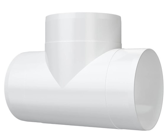 Тройник круглый d150 пластик Эра - Изображение №2