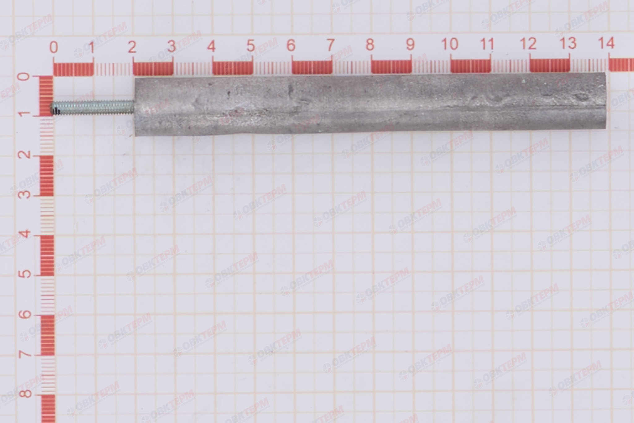 Анод магниевый 120D14+20M4 (длина 120мм, диаметр 14мм, шпилька 20мм) - Изображение №5