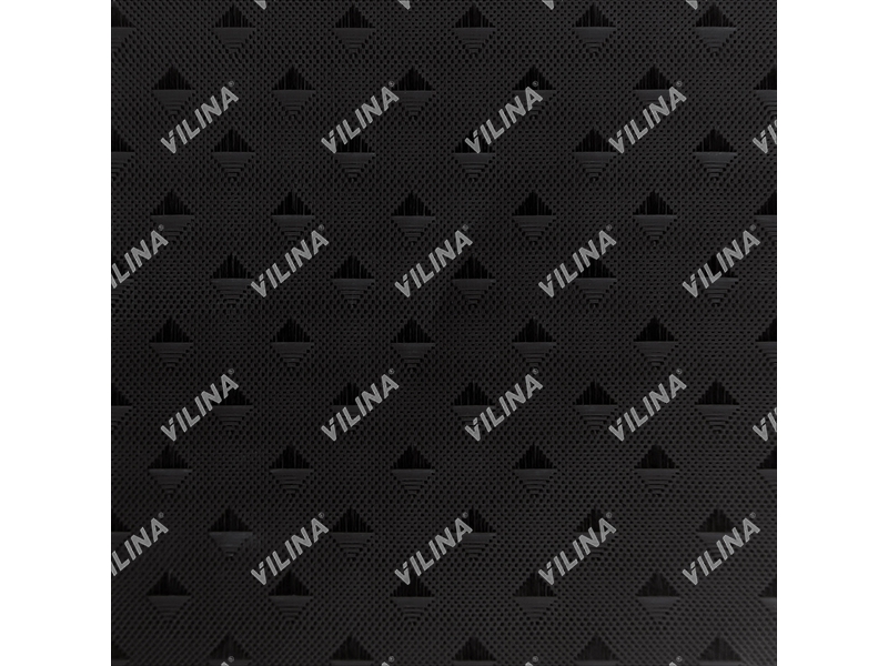Штора для ванной "Бриллиант" из полиэстера (Ромб-чёрная) VILINA 180x180 (20 шт/ящ) - Изображение №1