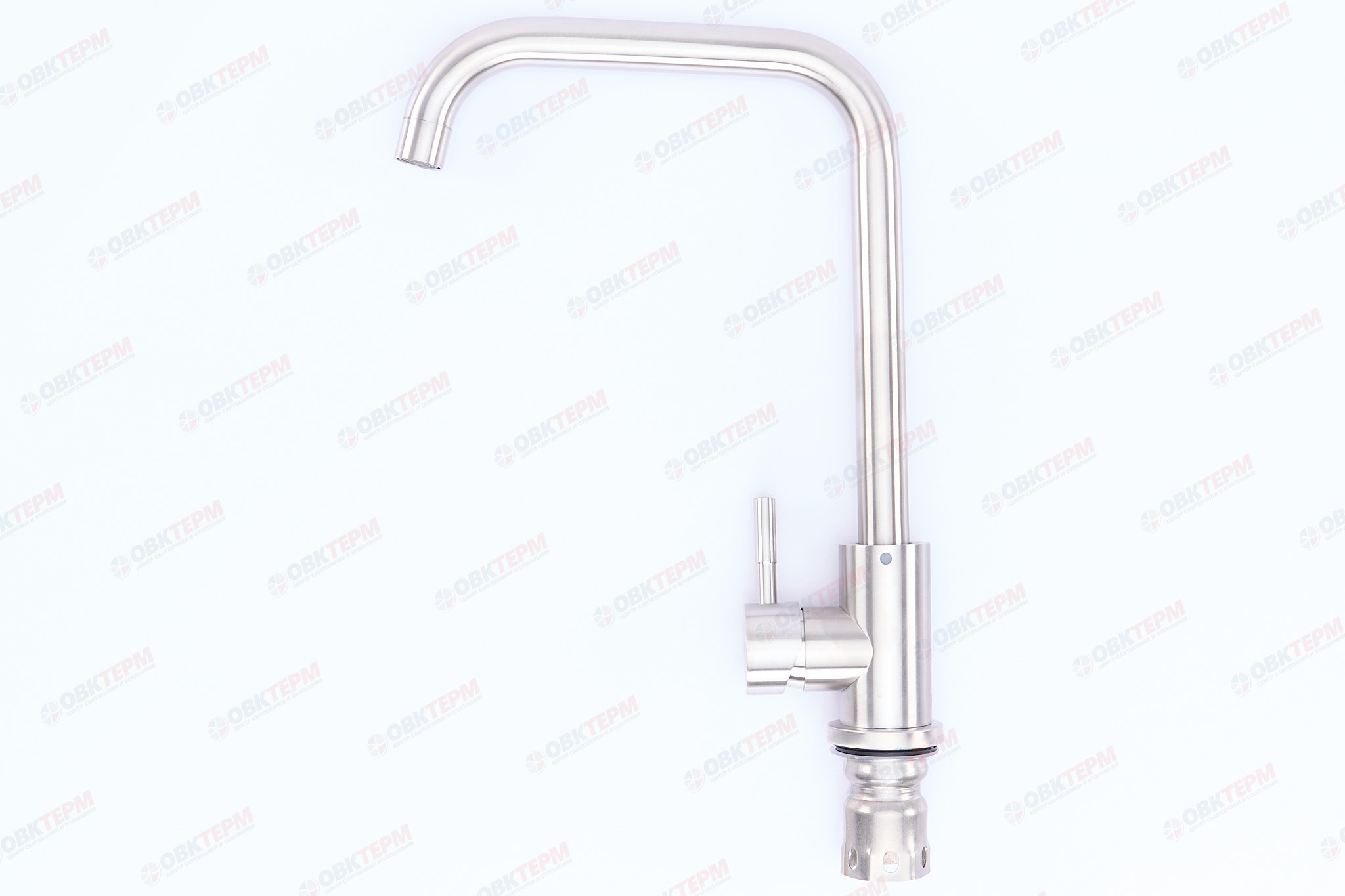 Смеситель д/кухни нерж/сталь ZERIX SUS-011G   (катридж 35мм, на гайке)  10 шт/ящ - миниатюра №3