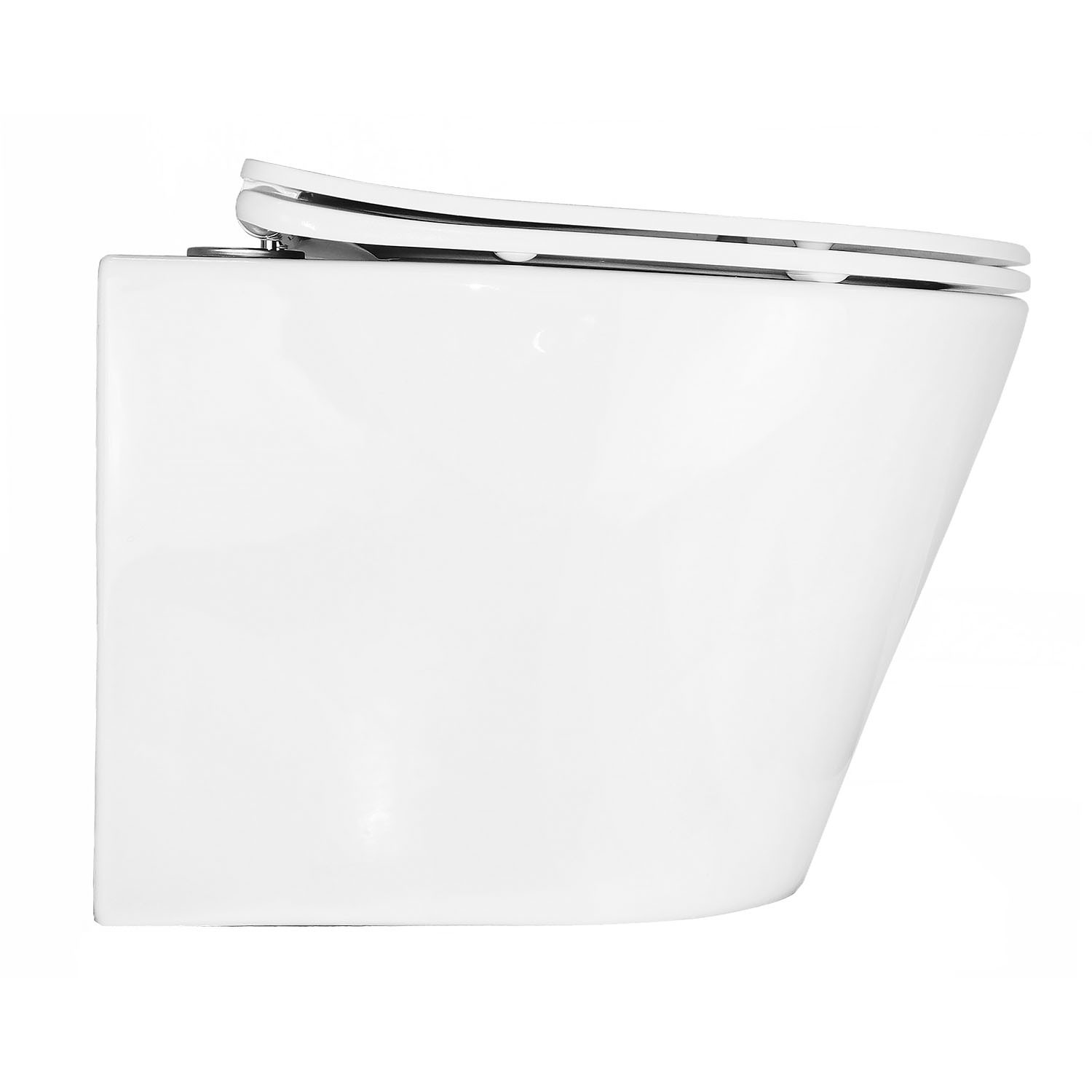 Унитаз подвесной ALIOTTI ALT-3203U Rimless, ультротонкое сиденье дюропласт, SC, (490*340*360) - Изображение №3