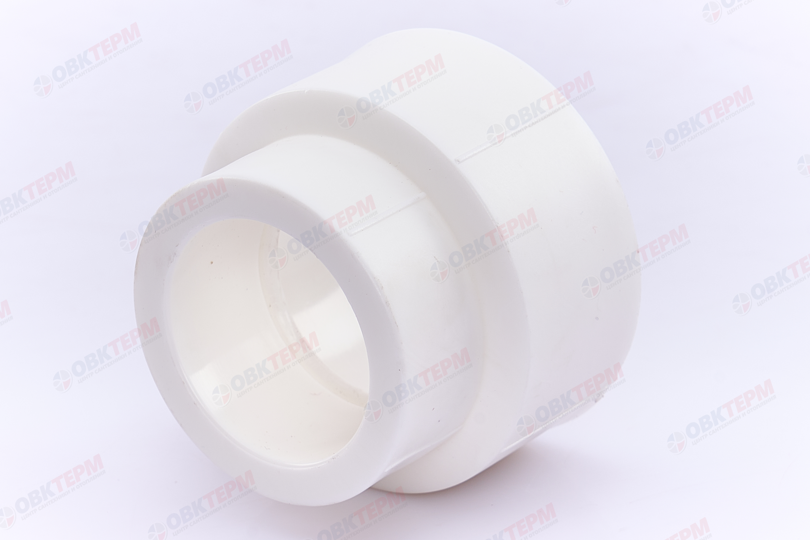Муфта переход.  ВВ  50*40   БЕЛАЯ PP-R   (RTP)    (120/15) - Изображение №2