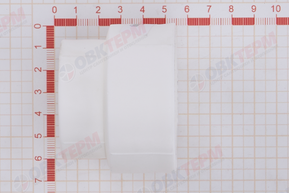 Муфта переход.  ВВ  50*40   БЕЛАЯ PP-R   (RTP)    (120/15) - миниатюра №6