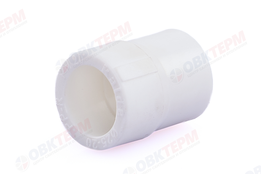Муфта переход.  ВВ  25*20   БЕЛАЯ PP-R   (KALDE)    (600) - Изображение №2