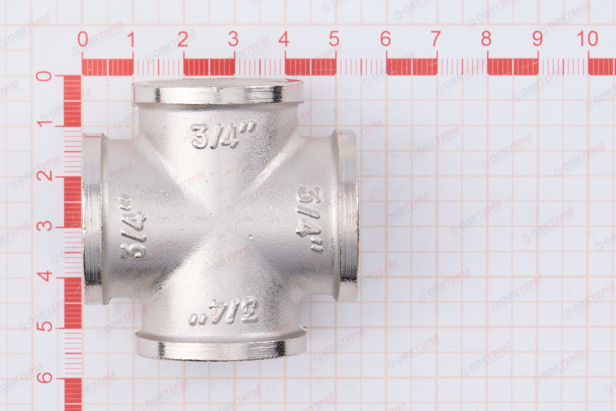 Крестовина     3/4"   никель    Valtec    (10уп/40ящ) - миниатюра №7