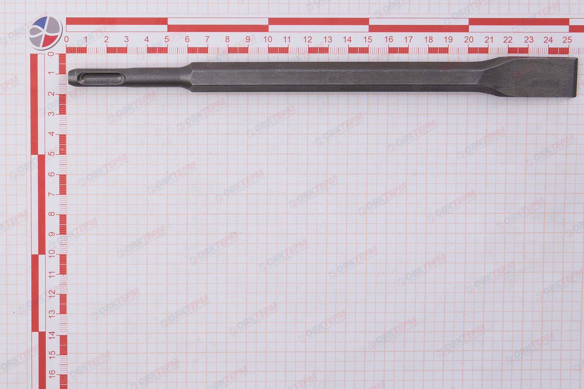 Зубило по бетону, SDS+, 14*20*250 мм прямое SANTOOL - Изображение №5