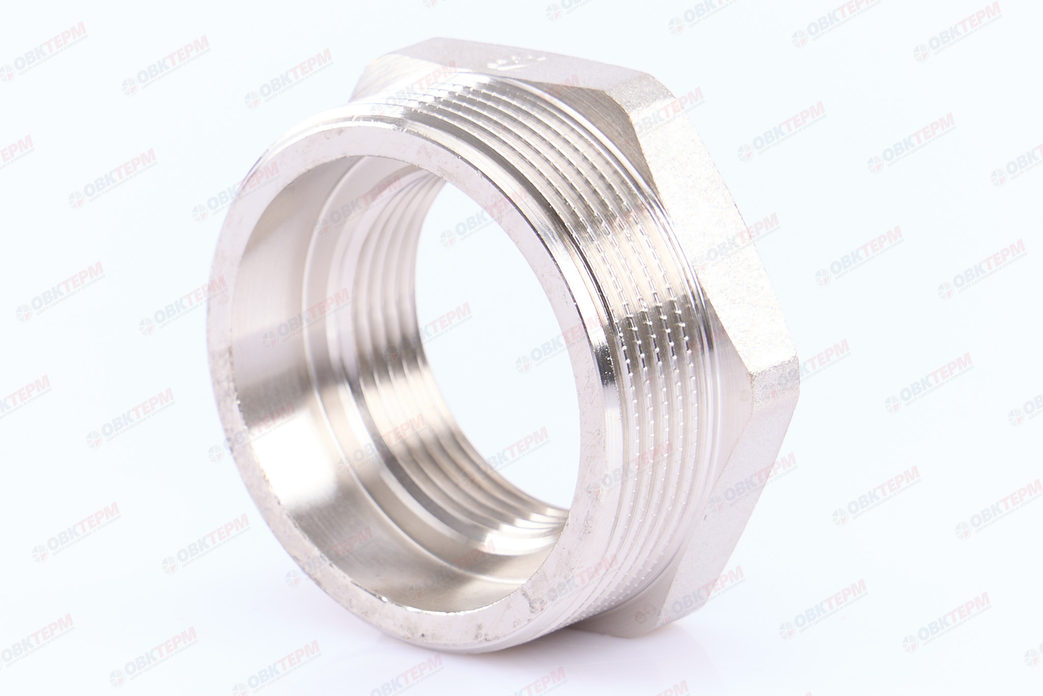 Футорка 2" -  1 1/4"   Никель ZEISSLER                   (40/5) - изображение №1