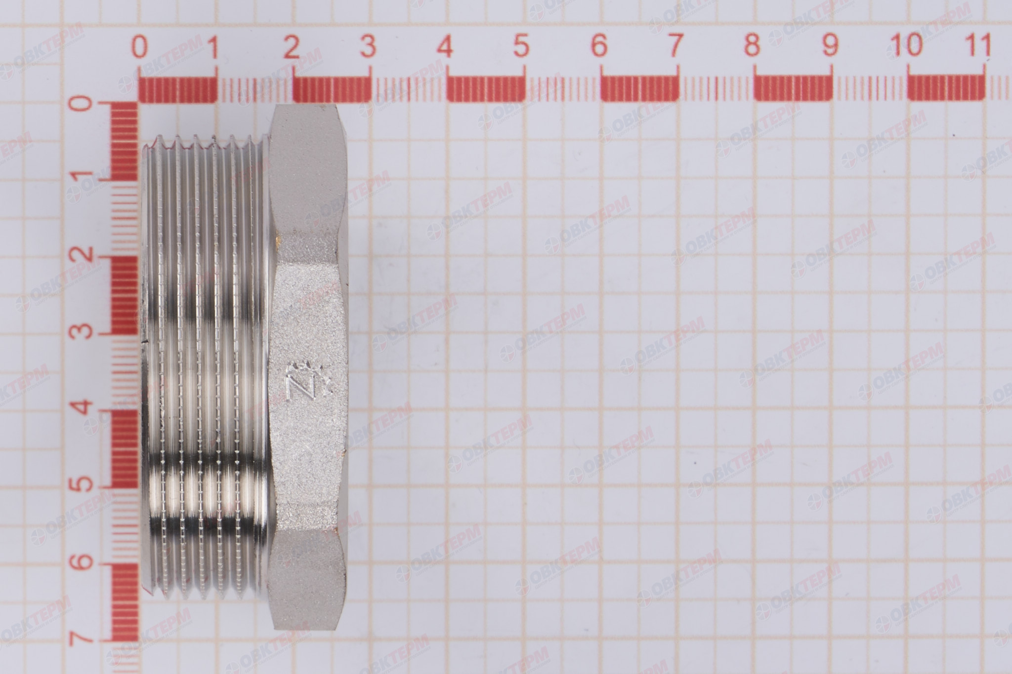 Футорка 2" -  1 1/4"   Никель ZEISSLER                   (40/5) - миниатюра №5
