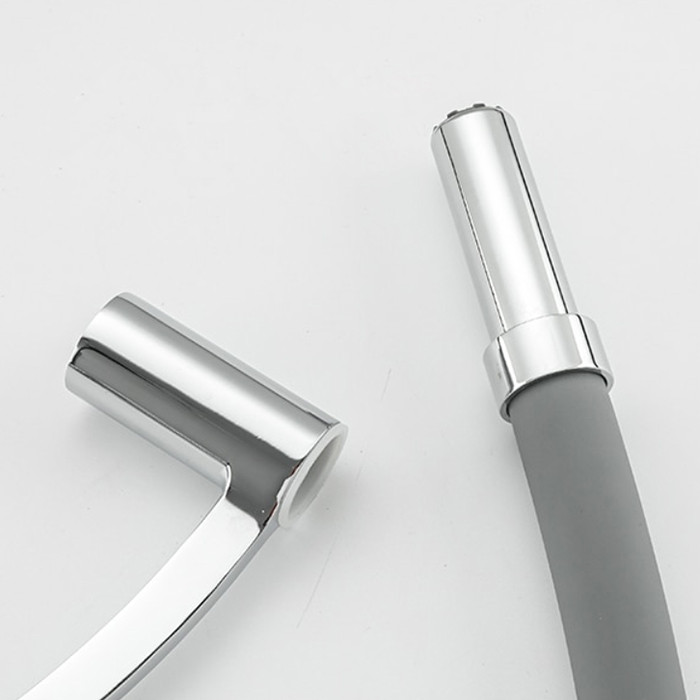 Смеситель д/кухни FRAP F4552 хром /латунь /гибкий излив (Ø35, на гайке) - миниатюра №5