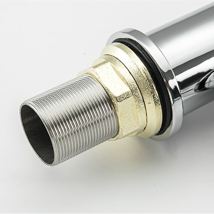 Смеситель д/кухни FRAP F4552 хром /латунь /гибкий излив (Ø35, на гайке) - миниатюра №6