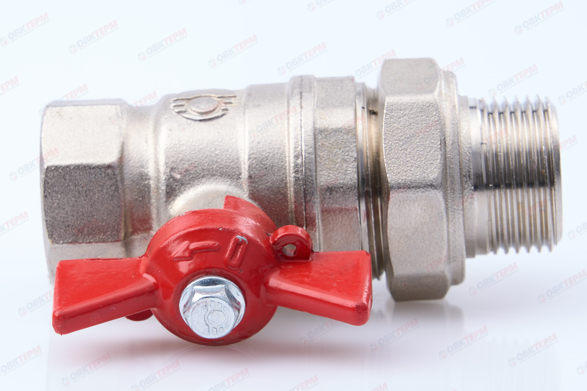 Кран шаровый с американкой      VALFEX     3/4"  ВН      бабочка    (56/14) - Изображение №4