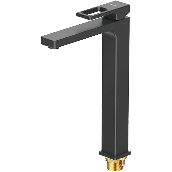 Смеситель д/раковины GAPPO G1017-92 латунь /оружейная сталь /высокий /Ø35 /на гайке - Изображение №1