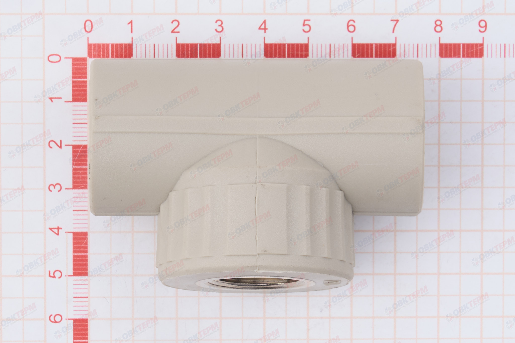 Тройник с МРВ  25 * 1/2" * 25     (VALFEX)  серый  (60/15) - миниатюра №5