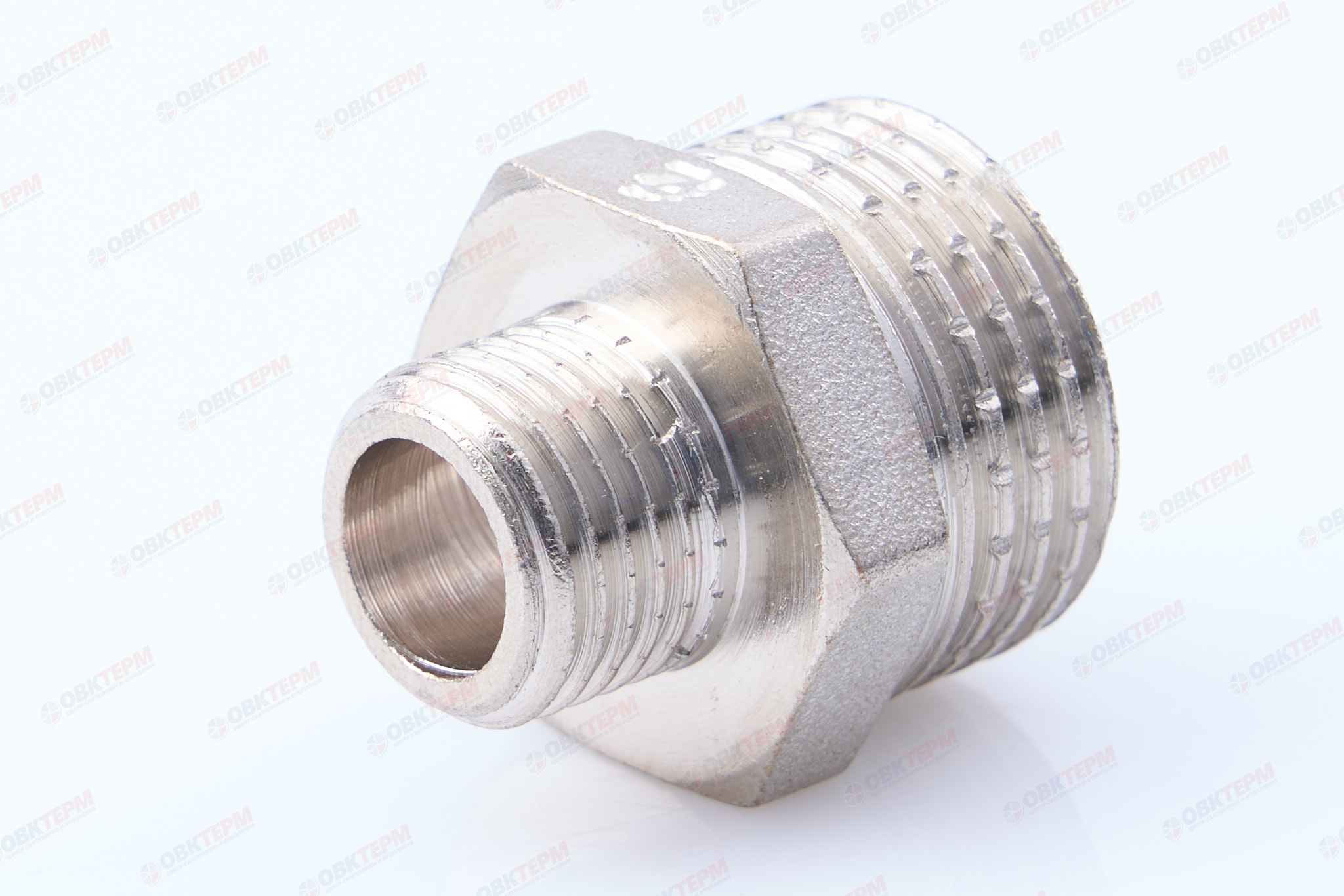 Ниппель    1/2" - 1/4"  Никель ZEISSLER                   (360/10) - Изображение №1