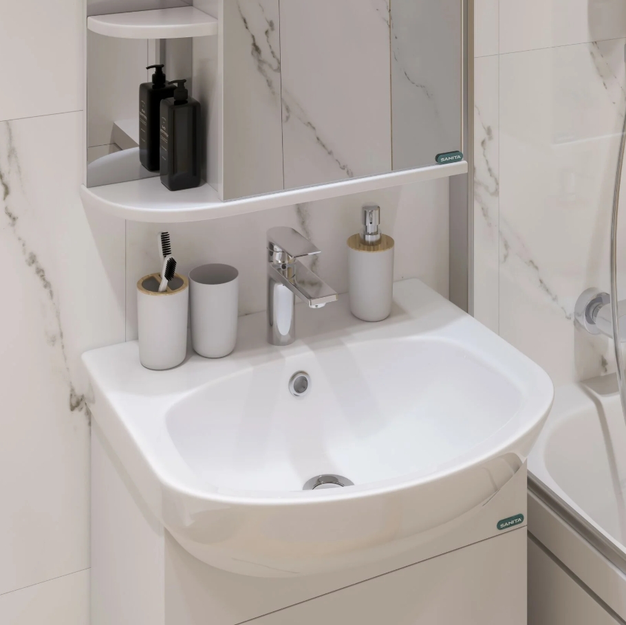 SANITA умывальник АТТИКА 50 (523 x 453 x 186) - миниатюра №6
