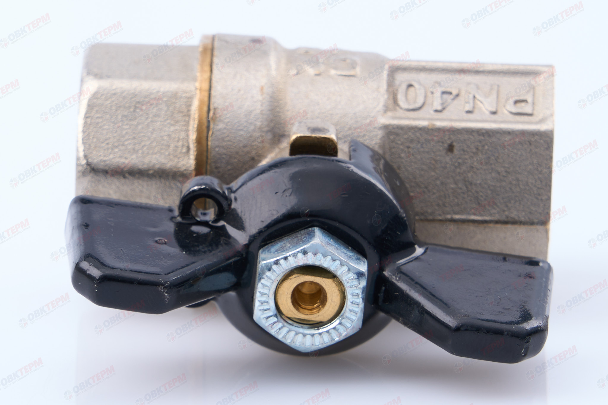 Кран шаровый  RTP PN 40   1/2" ВВ бабочка   (80/10) - миниатюра №6