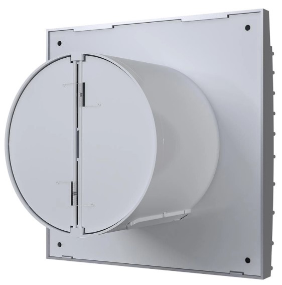 Вентилятор накладной DICITI SILENT d100 обратный клапан Gray metal Эра - Изображение №4