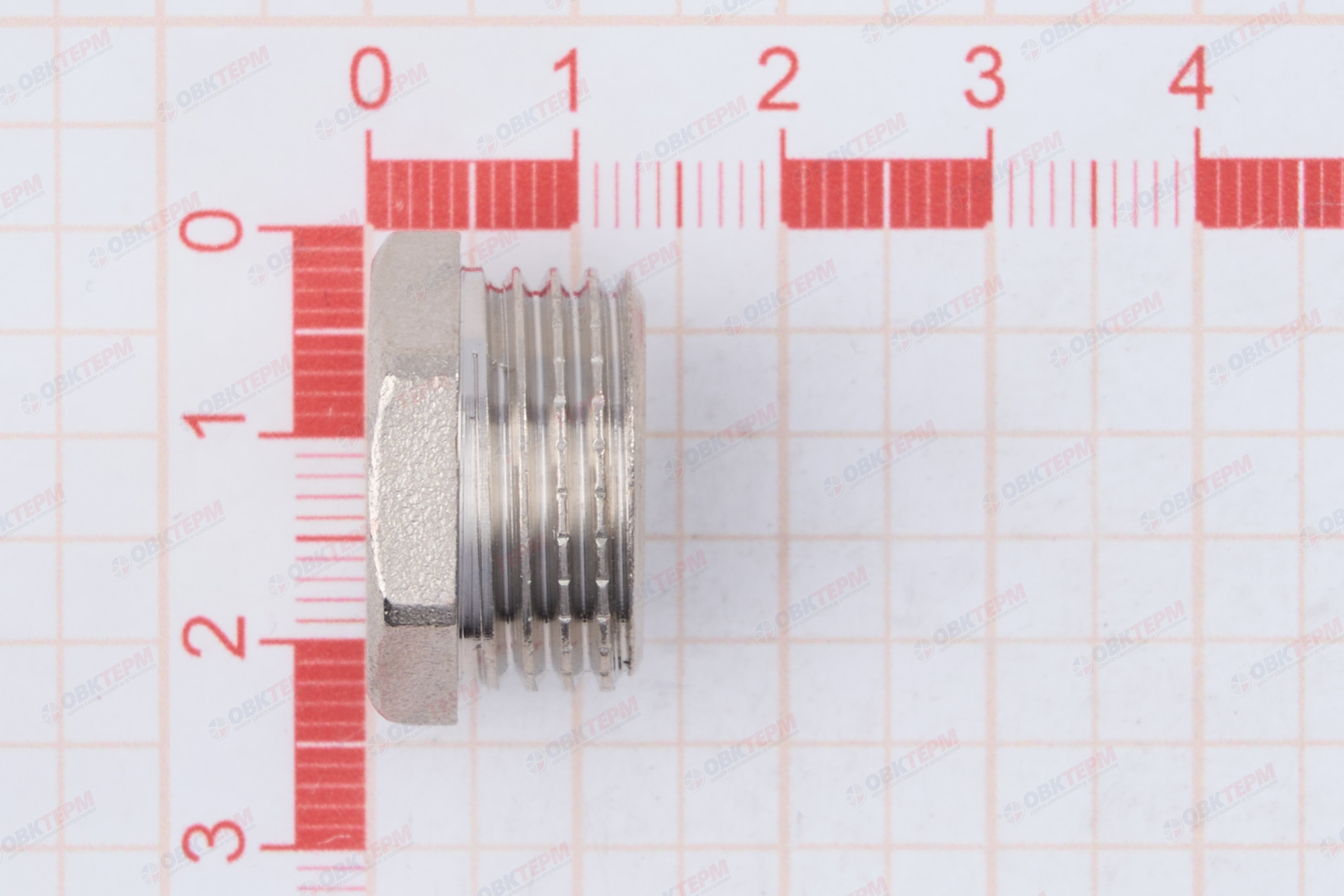 Заглушка   1/2" н   Никель TIM                   (600/10) - миниатюра №6