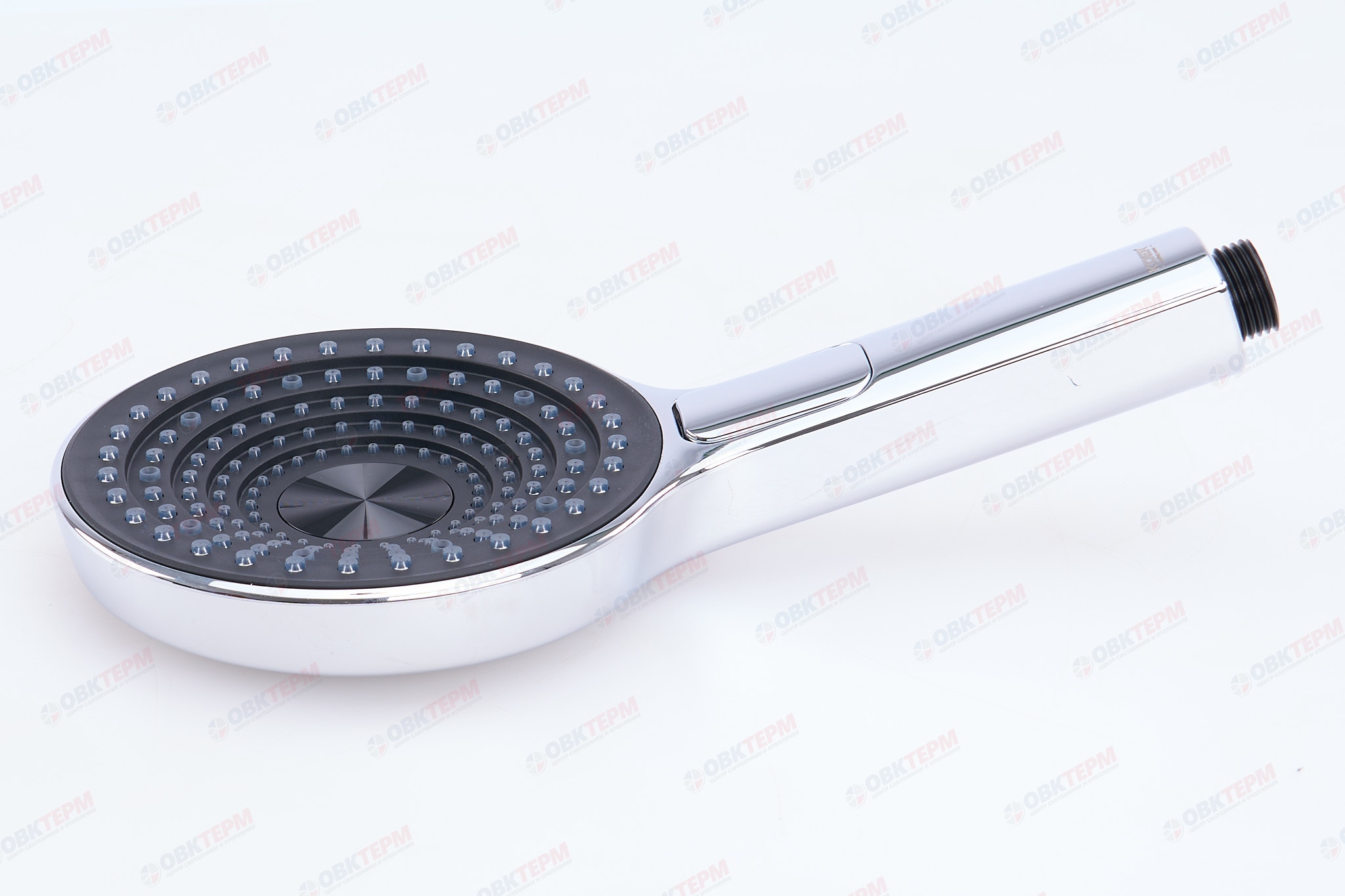 Лейка д/душа ручная KOER KP-0403-01 (3 режима, цвет ХРОМ) 130мм (30 шт/ящ) - Изображение №4