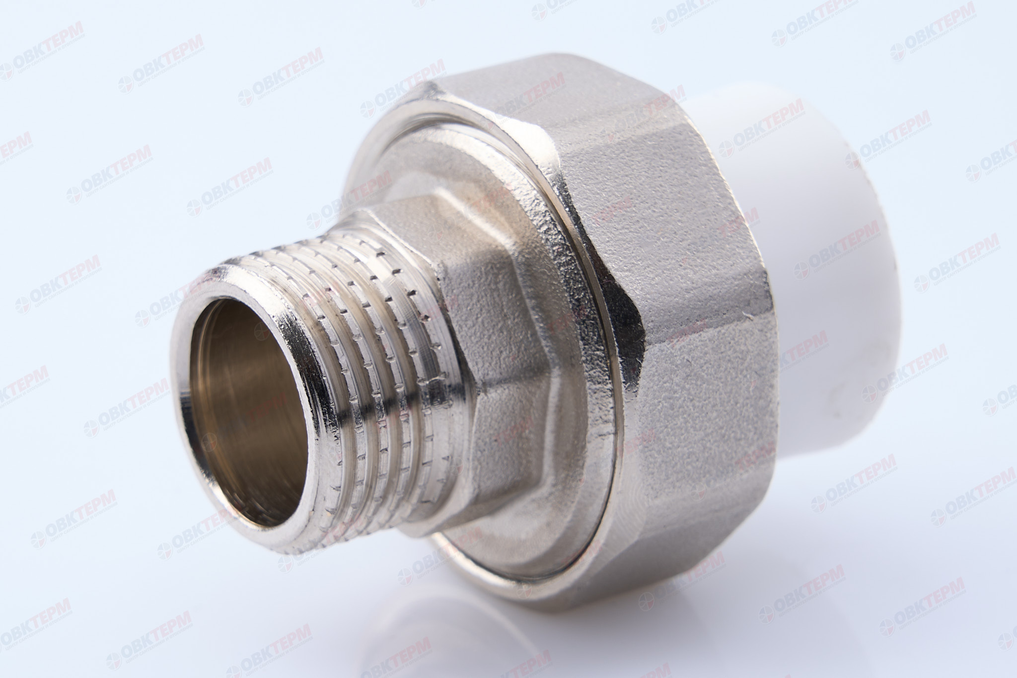 Разборное соединение   20  *  1/2"  Н   БЕЛАЯ          (PRO AQUA)    (125/25) - Изображение №1