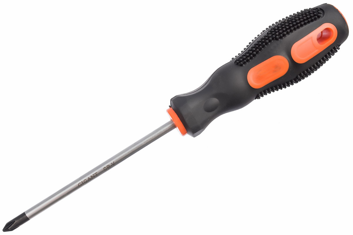 Отвертка Китай  1х100 мм магнитная  пластмас. рукоятка - изображение №1