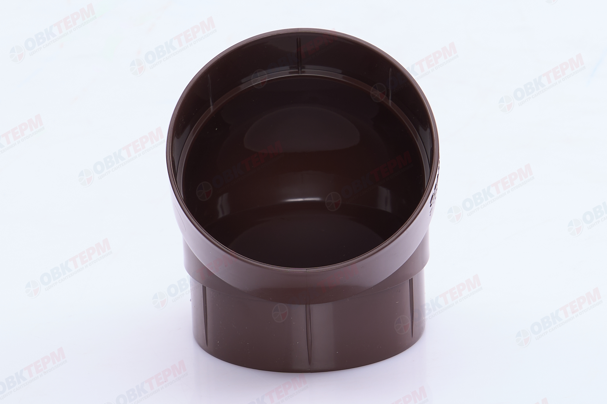 Колено трубы 45 град. ПВХ Grand Line шоколадное (RAL 8017) (уп. 24шт) - Изображение №5