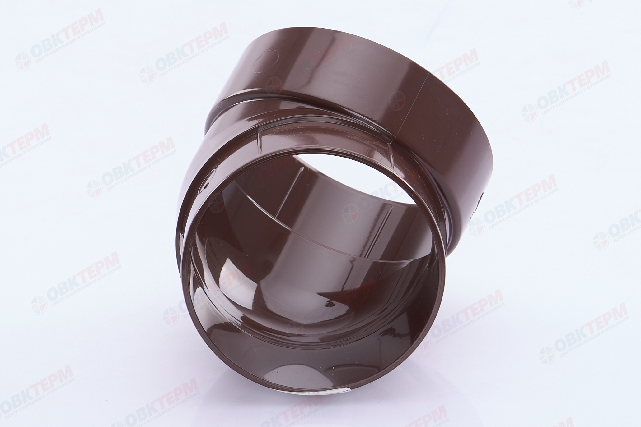 Колено трубы 45 град. ПВХ Grand Line шоколадное (RAL 8017) (уп. 24шт) - миниатюра №6