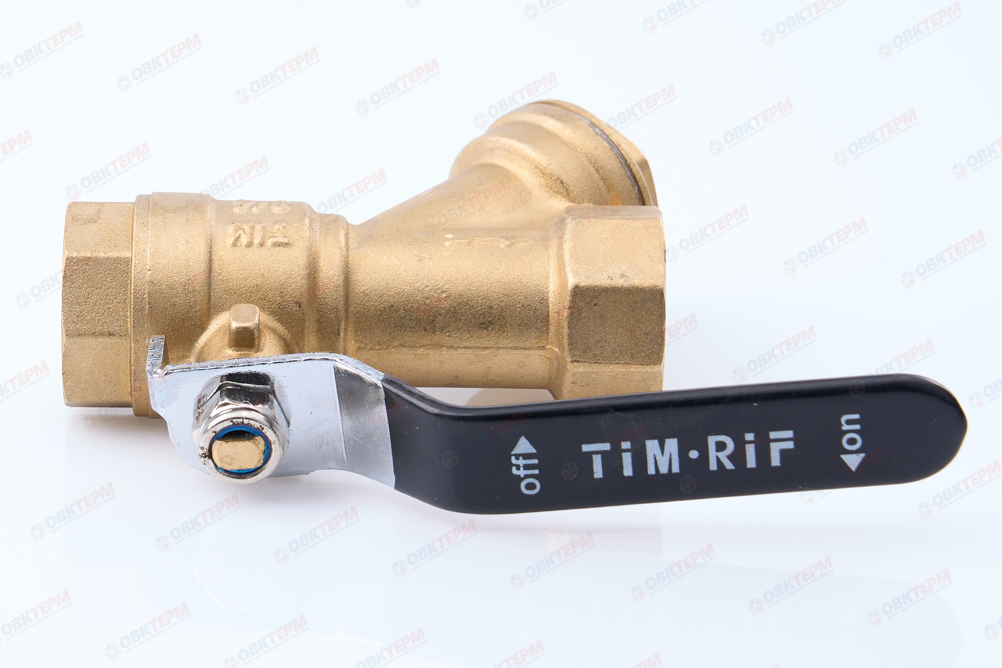 Кран шаровый с фильтром    TIM      3/4" ВВ   ручка   (12шт/48ящ) - Изображение №5