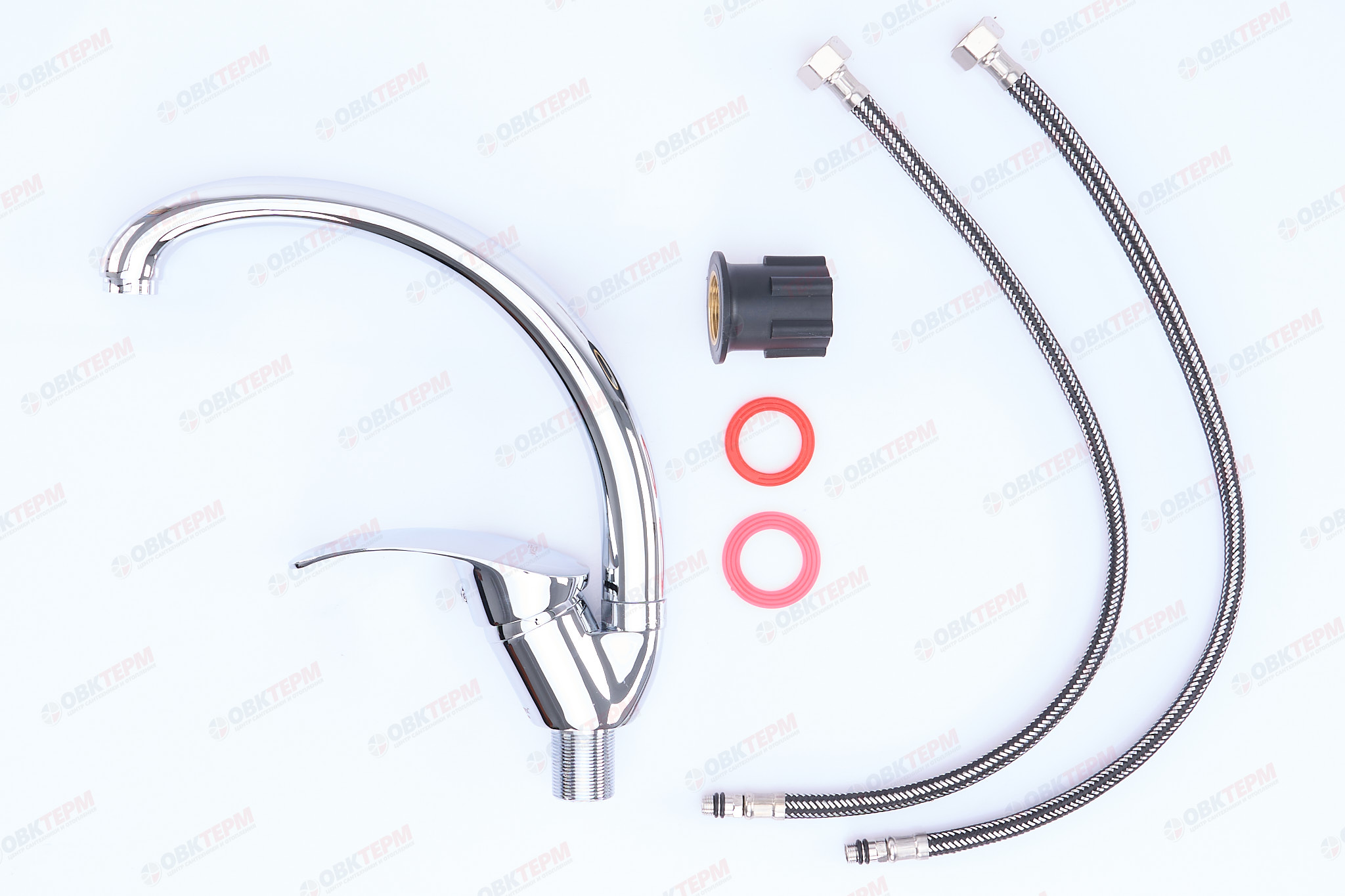 Смеситель д/кухни ZERIX TEO-4  135 Ø40 ГАЙКА   (10 шт/ящ) - миниатюра №3