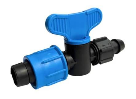 Кран стартовый  с поджимом для капельной ленты  OV 0217G   (100шт) - Изображение №2