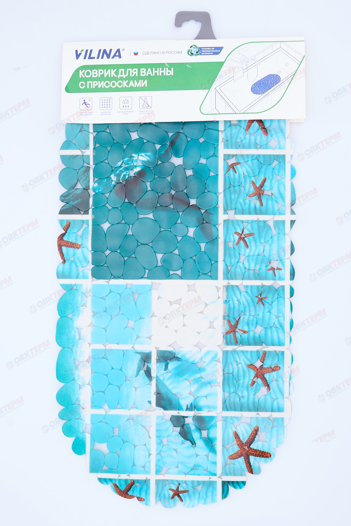 Коврик для ванны "Paradise" VILINA  36x69 см (10 шт/ящ) - Изображение №2