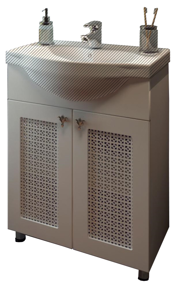 Тумба EvaGold 60-3  "TORI" (ум Элеганс 60) - изображение №1