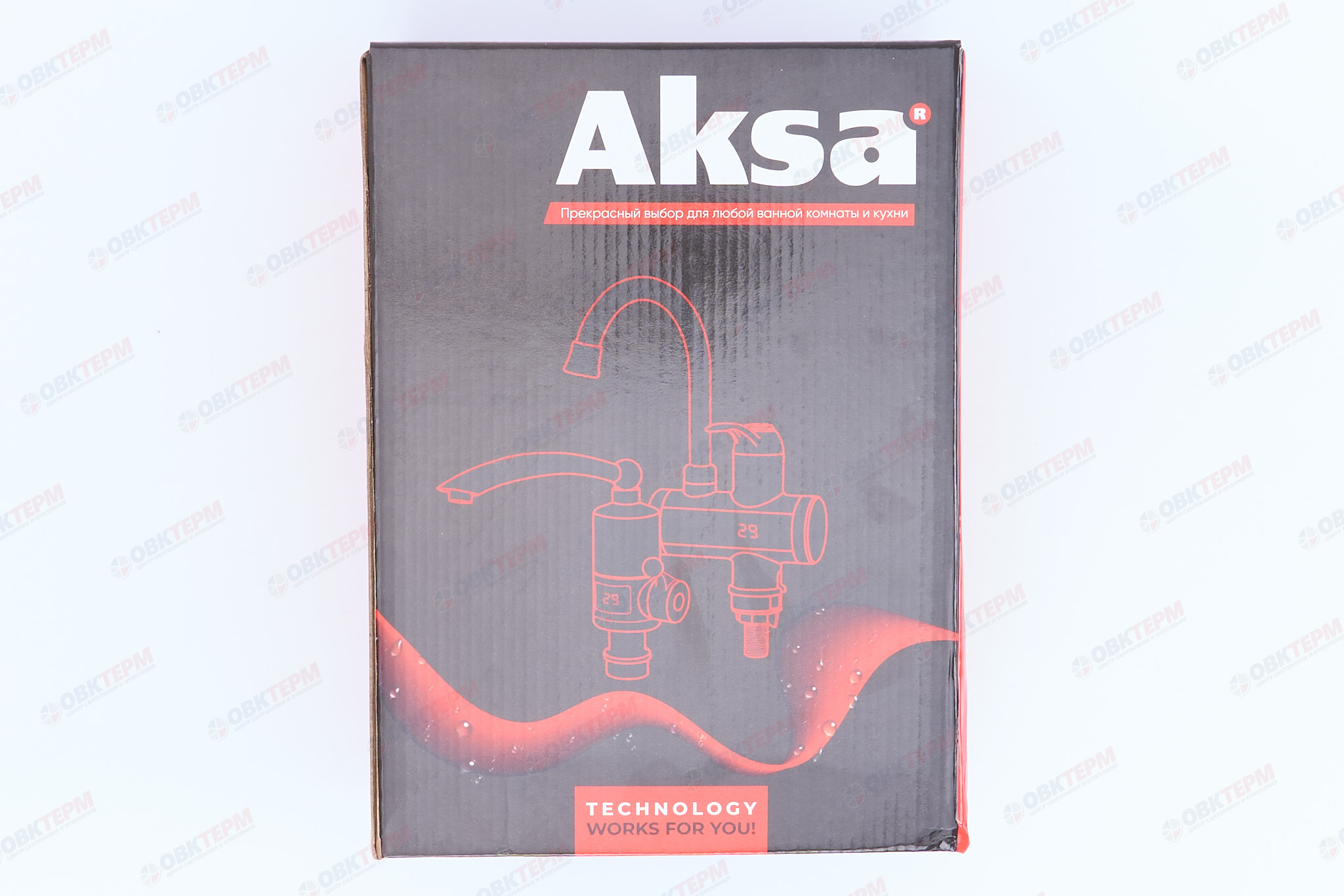 Водонагреватель на мойку AKSA SNP-01-FE /инд. темп. /рефлект/ 3 kW  (12шт/ящ) - Изображение №5