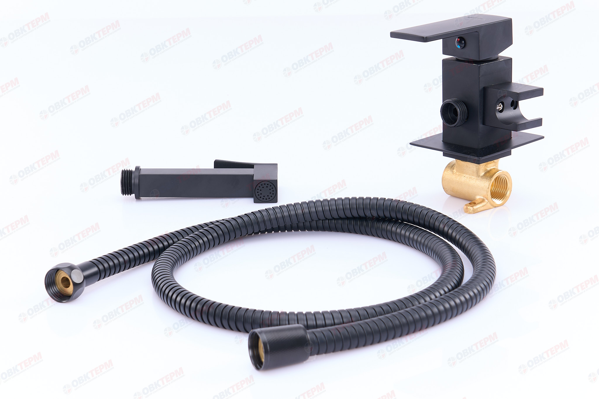 Смеситель с гигиеническим душем MIXXUS PREMIUM MARK INNER 002 (BLACK) (10 шт/ящ) - Изображение №3