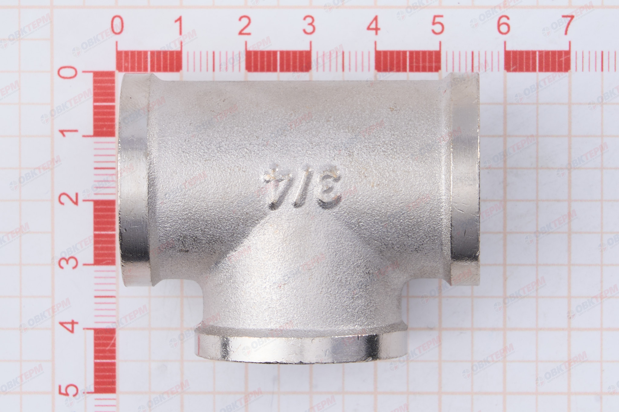 Тройник    3/4" ввв  Никель ZEISSLER                 (50/5) - Изображение №5