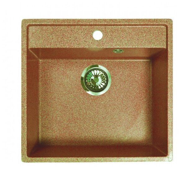 Мойка прямоугольная  560*490*195 мм Hiekka Terrakotta GRANMILL 38 терракот - изображение №1