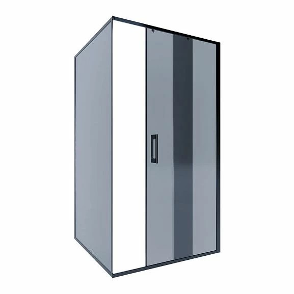 Боковая стенка, тонир. стекло 6мм, профиль черный, ALEX BAITLER   SG64B90 (900*2000) - Изображение №2