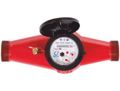 Водосчетчик  ЭКОНОМ универсальный СВД-32 +КМЧ (L - 260мм) (чугун корпус) под заказ - Изображение №1