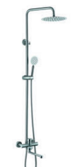 Душ/система нерж/сталь ZERIX DAX-006-J-20 cm (6 шт/ящ) - Изображение №2