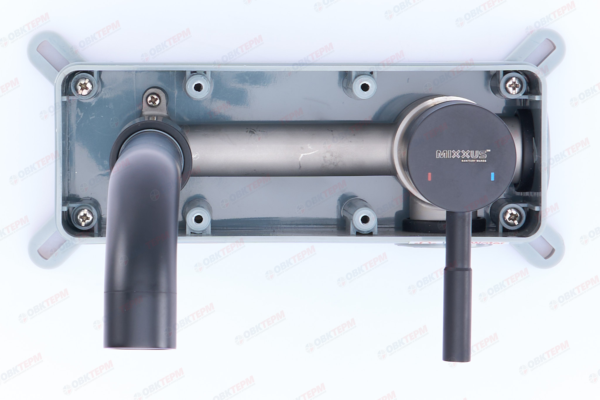 Смеситель д/умывальника нерж/сталь MIXXUS SUS-111 INNER (BLACK) встраиваемый (12 шт/ящ) - миниатюра №2